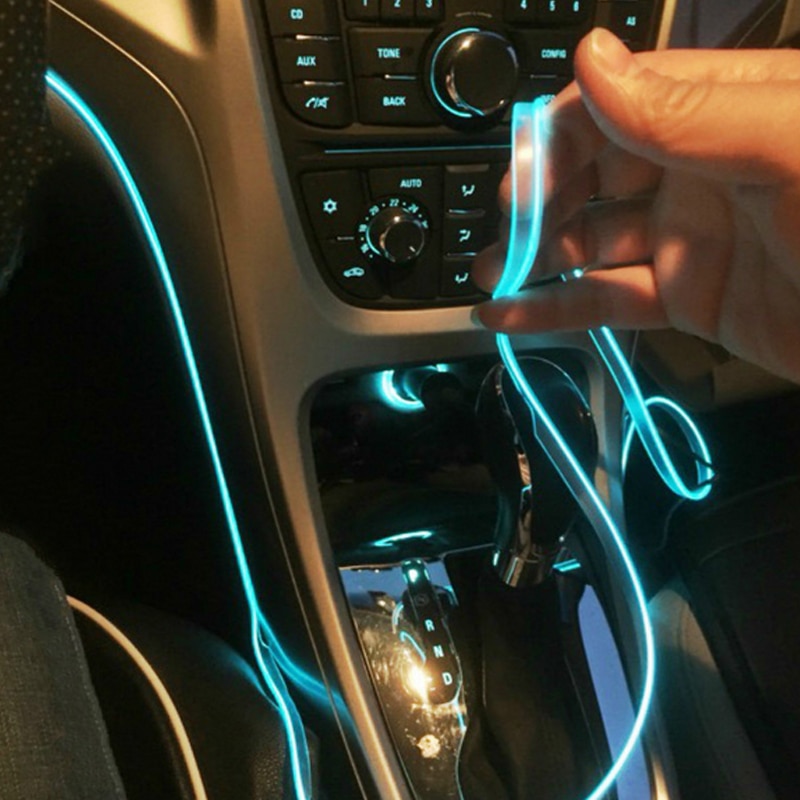 Led El Wire - 5M Nội Thất Xe Hơi Bầu