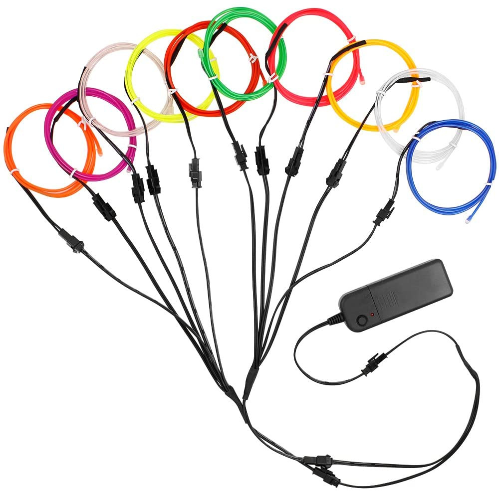 5 in 1 Glow Wire Cable LED Neo - đánh giá và giá Led El Wire