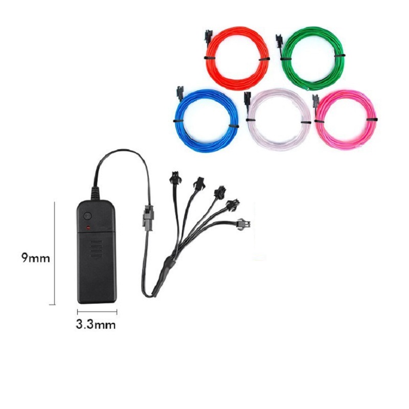 5 in 1 Glow Wire Cable LED Neo - đánh giá và giá Led El Wire