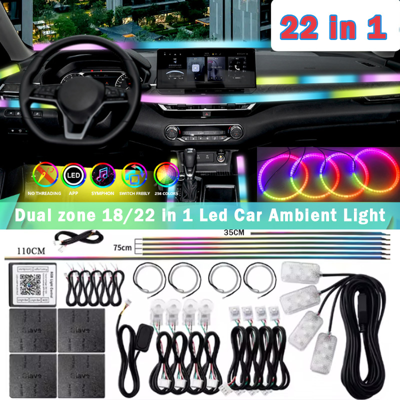 18/22 in 1 Acrylic Led Car Amb - đánh giá và giá Led El Wire
