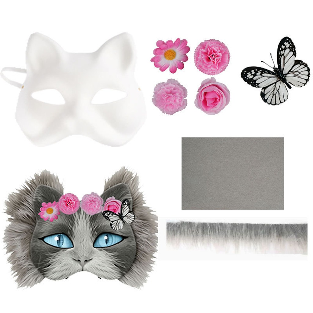 Mask With Diy Painting Set For - đánh giá và giá Cosplay Prop Painting