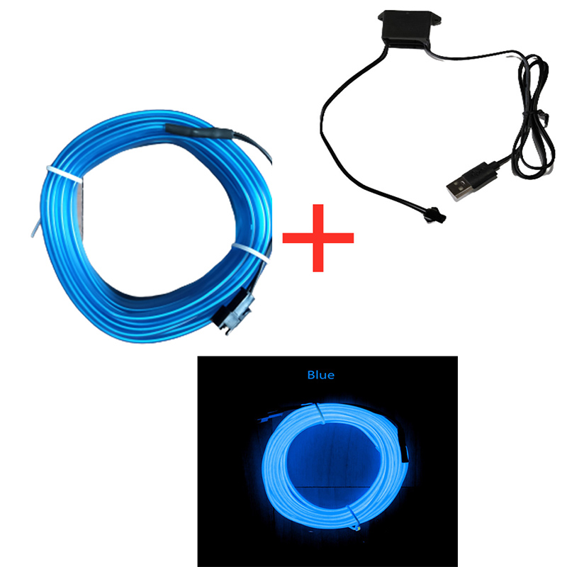 1/3/5m Car Interior Atmosphere - đánh giá và giá Led El Wire