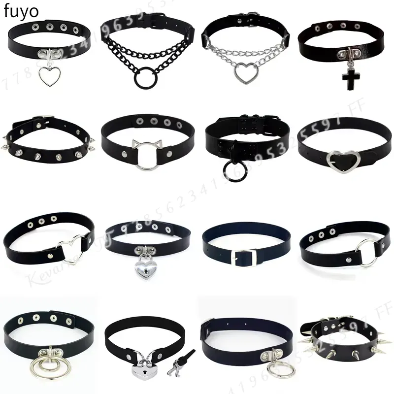Sexy Punk Leather Choker Colla - đánh giá và giá Magnetic Clasp Cosplay