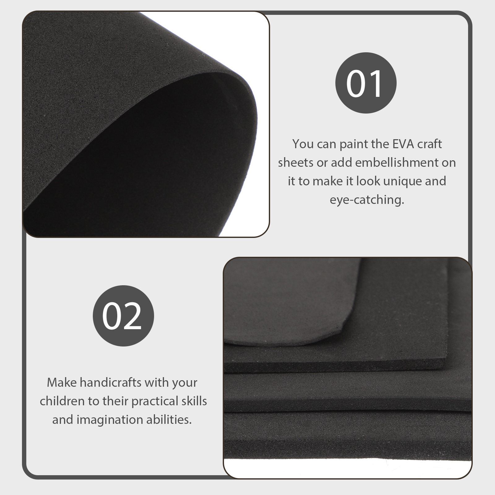 4Pcs Eva Crafts Sheets Foam Bo - đánh giá và giá Cosplay Prop Foam Board
