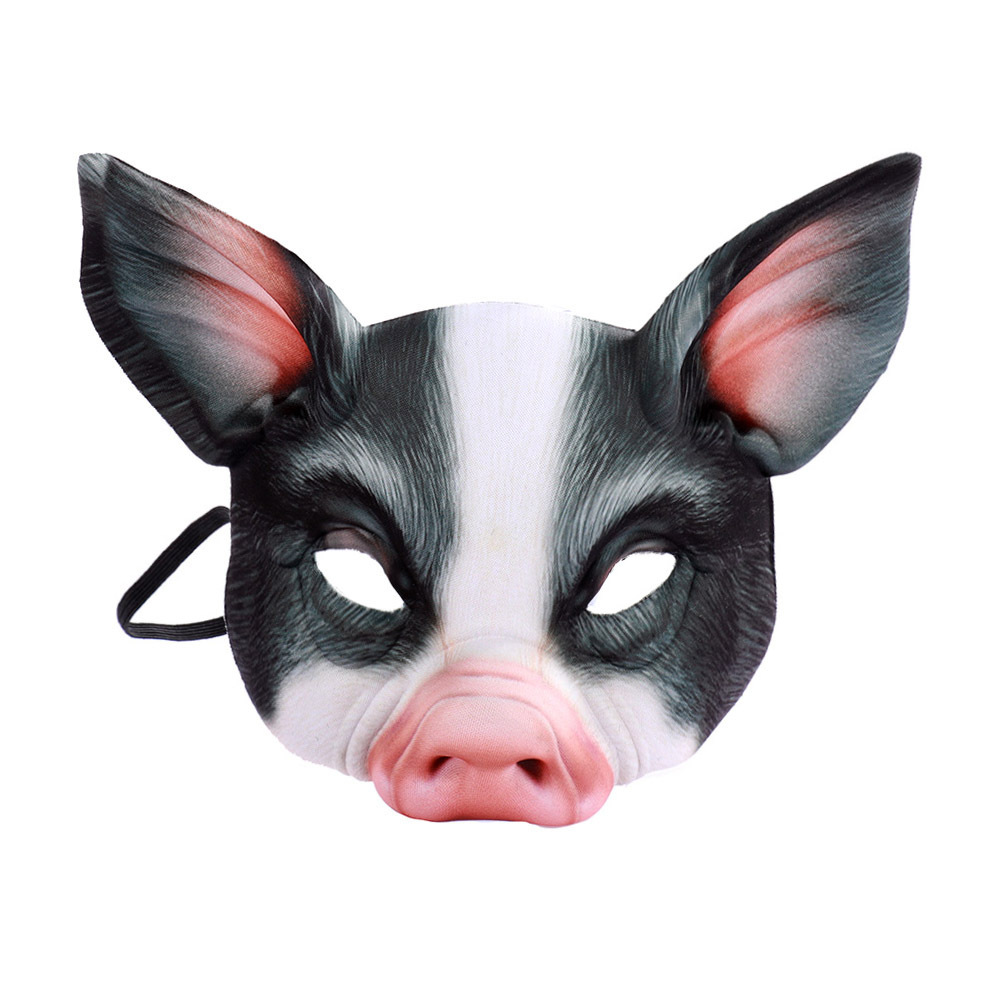 Realistic Animal Half Face Mas - đánh giá và giá Cosplay Prop Patterns