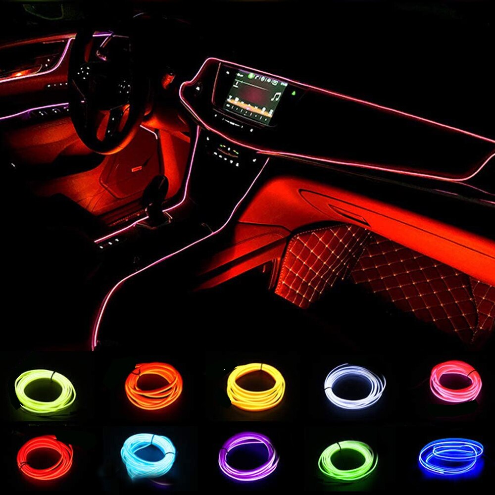 1M/3M/5M USB LED Ambient Light - đánh giá và giá Led El Wire