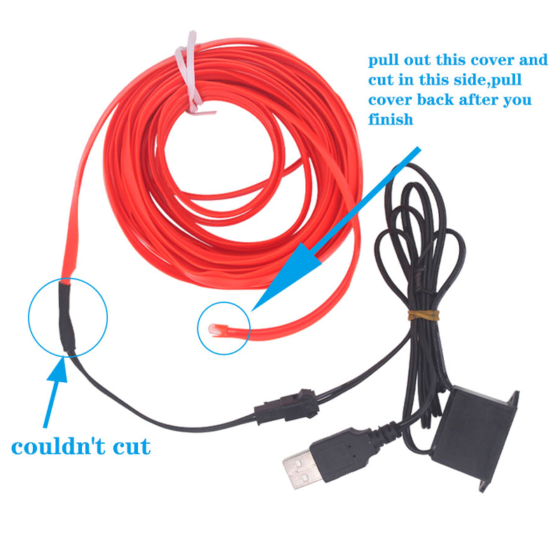 3/5M Car Interior Led Strip Li - đánh giá và giá Led El Wire