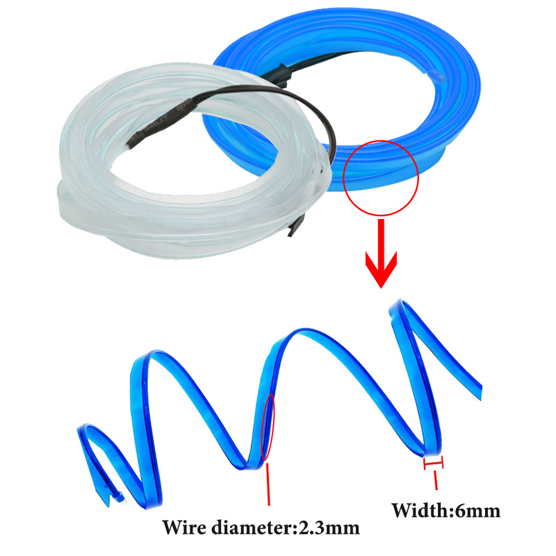 3/5M Car Interior Led Strip Li - đánh giá và giá Led El Wire
