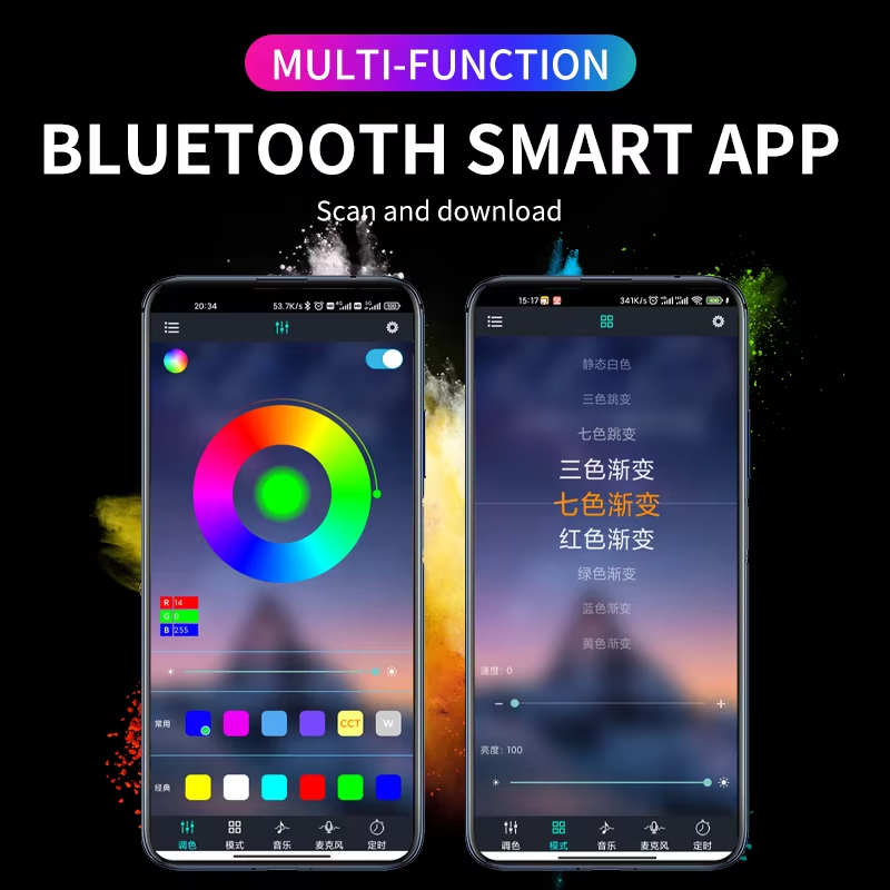 RGB Backlight Remote App Music - đánh giá và giá Led El Wire
