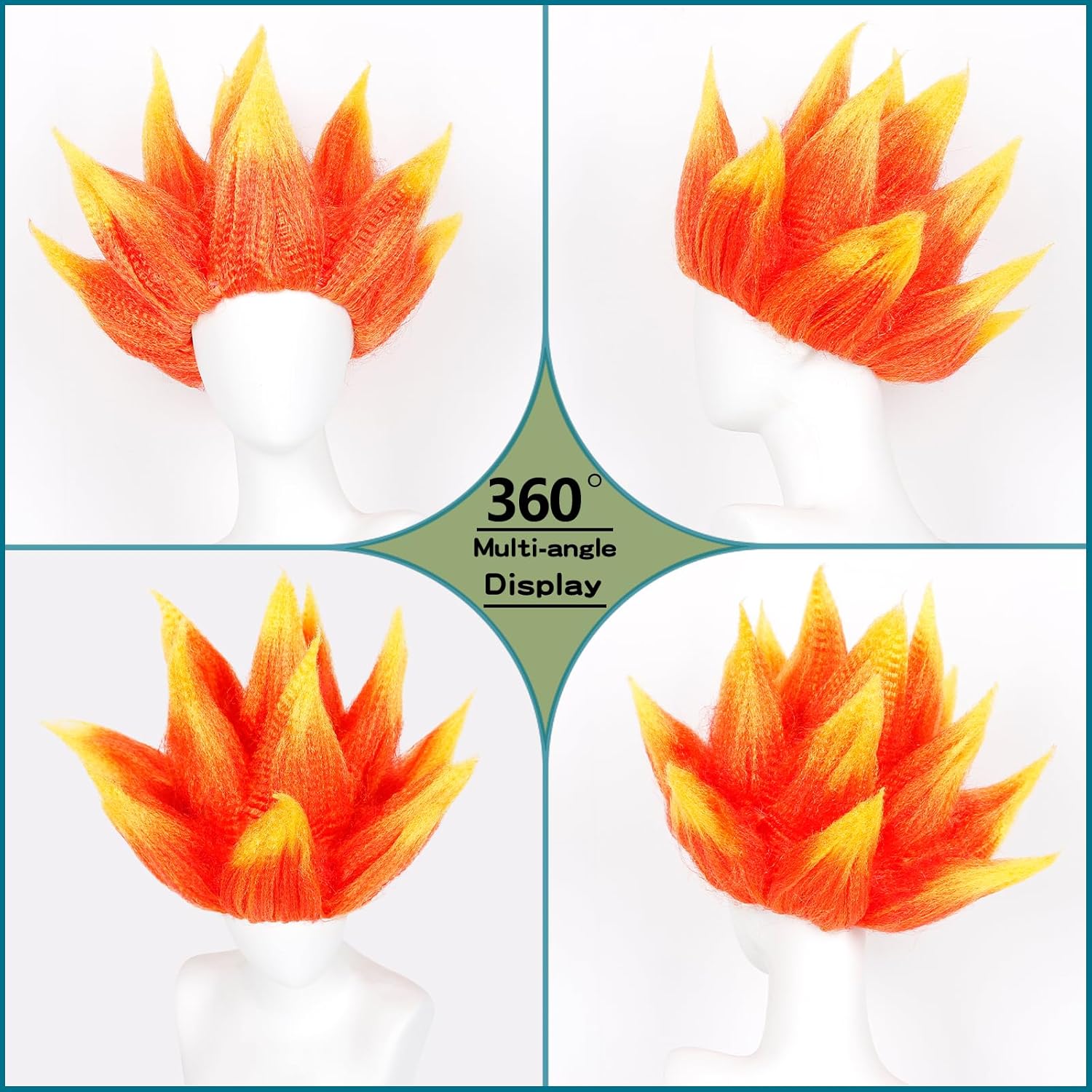 Flame Costume Wig Stylish Flam - đánh giá và giá Cosplay Flame Prop
