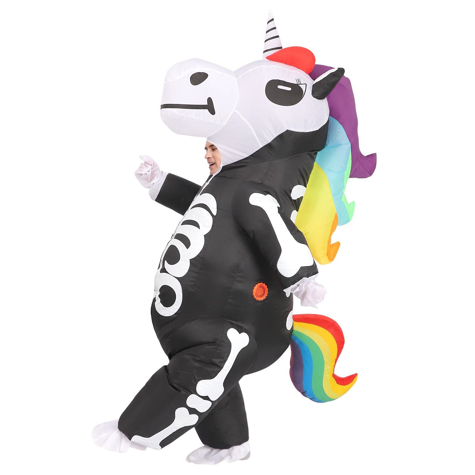 Rainbow Skeleton Unicorn Infla - đánh giá và giá Cosplay Prop Business