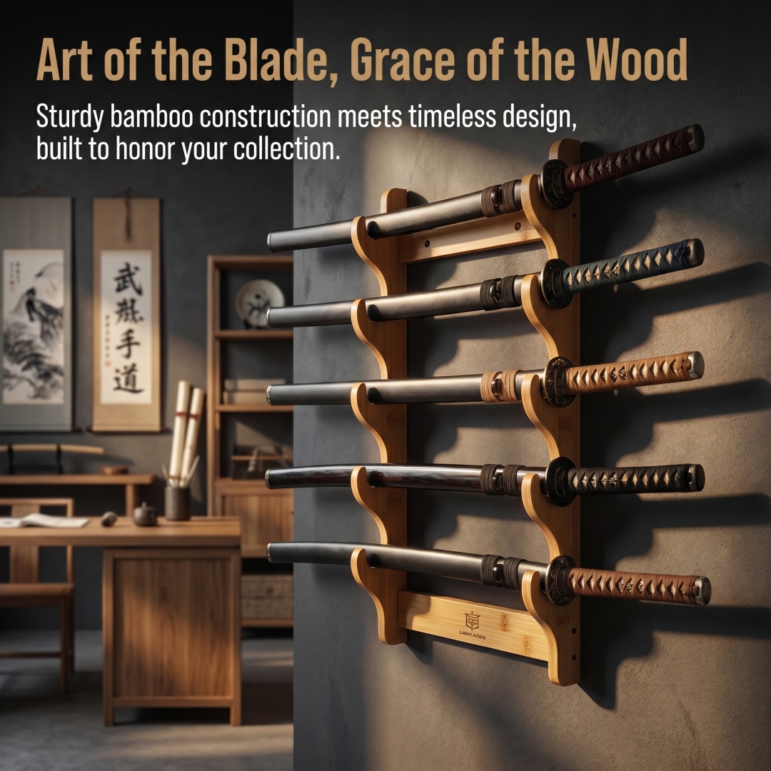 8-Layers Wall Sword Storage Sh - đánh giá và giá Cosplay Prop Katana