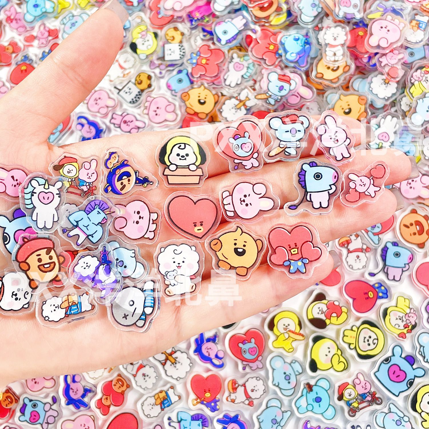 100pcs BT21 BTS Single-Layer 1 - đánh giá và giá Cosplay Material For Prop
