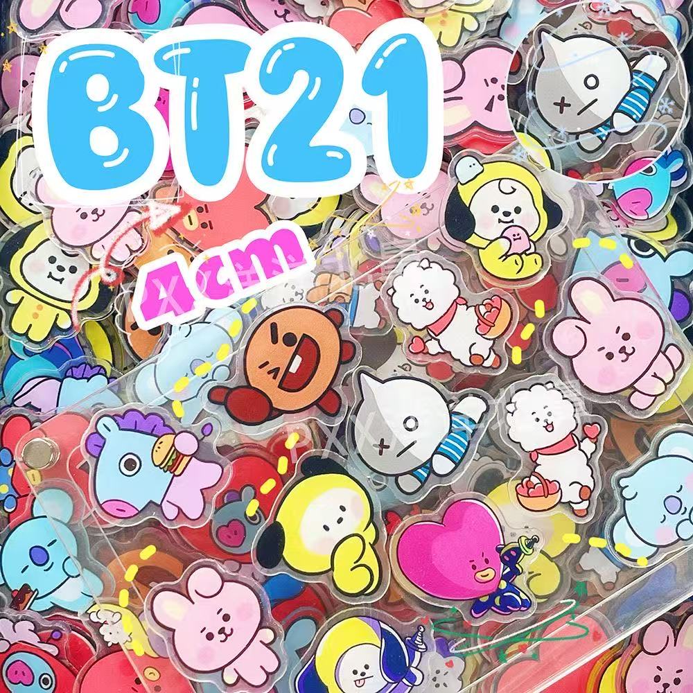 100pcs BT21 BTS Single-Layer 1 - đánh giá và giá Cosplay Material For Prop